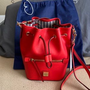 Dooney & Bourke Small Drawstring Crossbody-Tomato-NWT